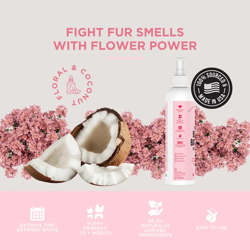 The Only Between Bath Spray Dogs Need - Floral & Coconut - 3oz